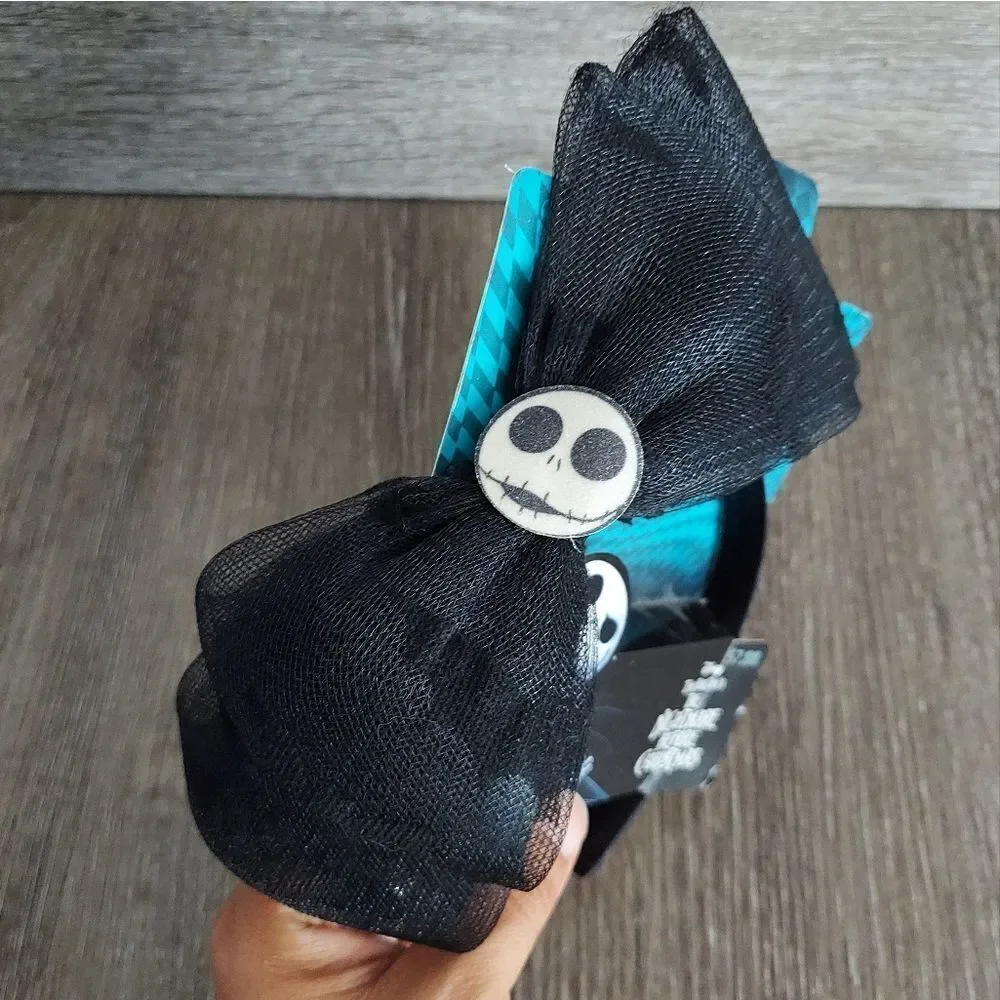 Disney Tim Burton’s The Nightmare Before Christmas Jack Skellington Headband Bow